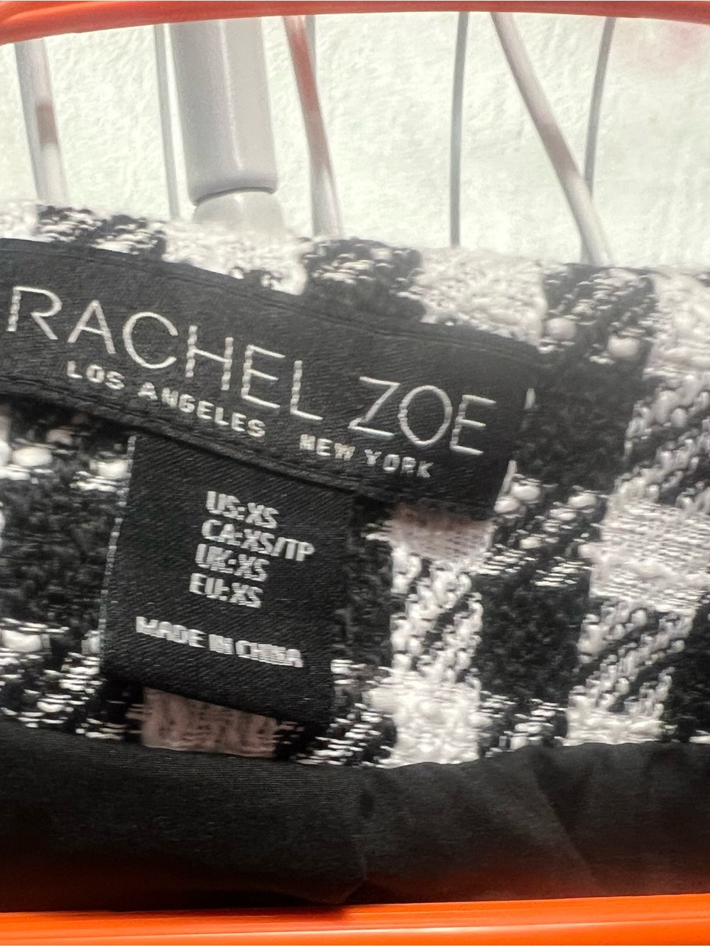 Rachel Zoe Black & White Tweed Mini blazer